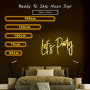 LET'S PARTY NEON SIGN