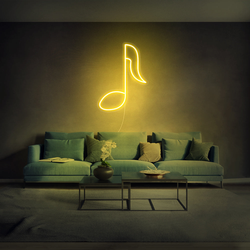 Mini Music Note 2 Neon Sign
