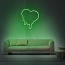 Dripping Heart Neon Sign