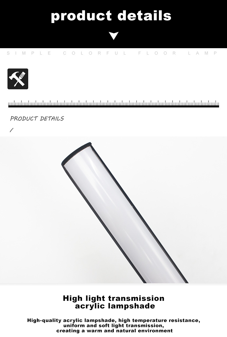 【USE CODE: CFL-5USD】Ready To Ship LED Corner Floor Lamp With Dimmer